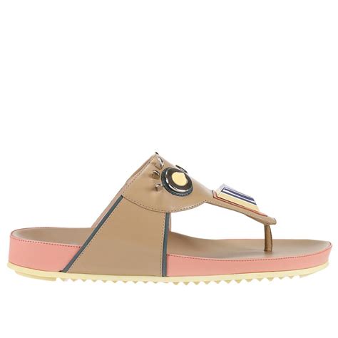 fendi fashion show flat sandals|fendi flat sandals women.